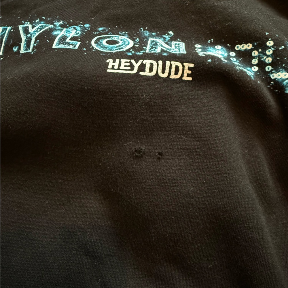 Coachella Nylon House Hey Dude Black Hoodie - Picture 5 of 5